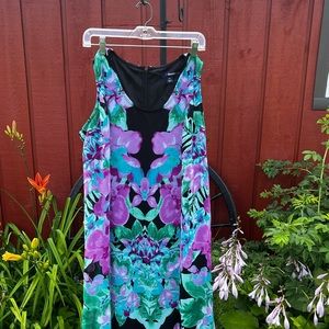 Denim 24/7 floral sleeveless Maxi dress size 18